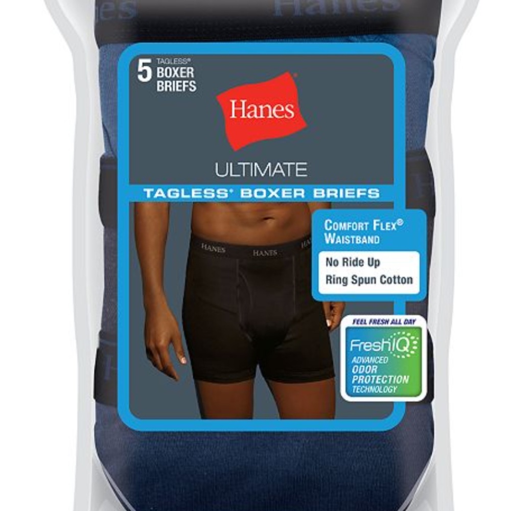 Men's Hanes Ultimate 5-pack Exposed Waistband Box